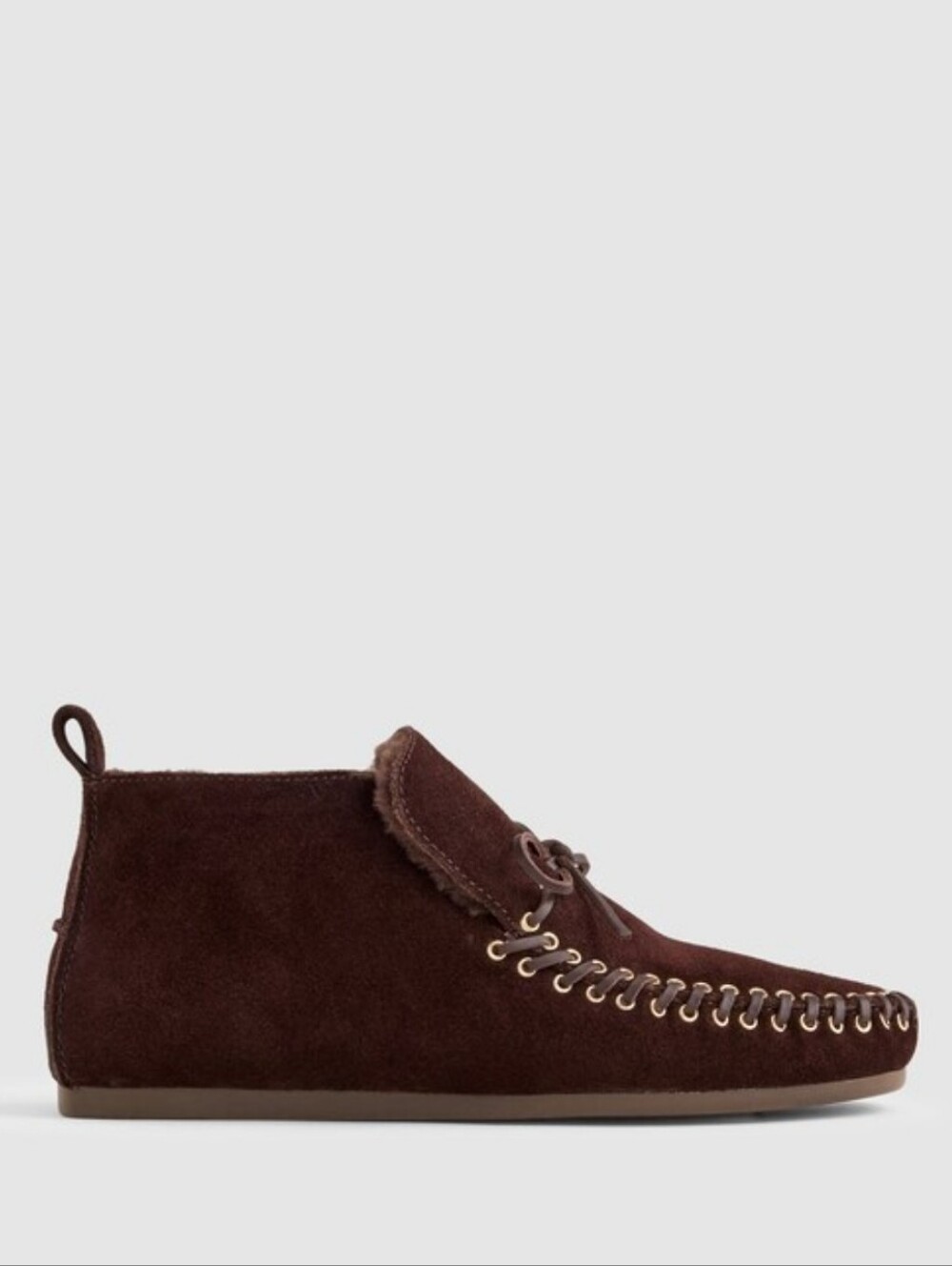 Madewell The Meadow/ Mila Moccasin Ankle Bootie- Coffee Bean